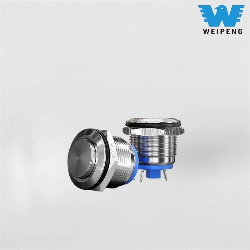 Металевий кнопковий перемикач 16/19 мм