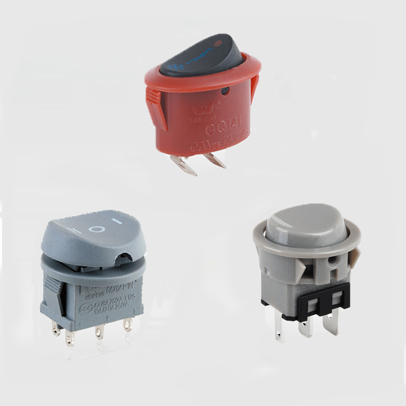 Круглий кулісний перемикач On/Off 2pin/3pin