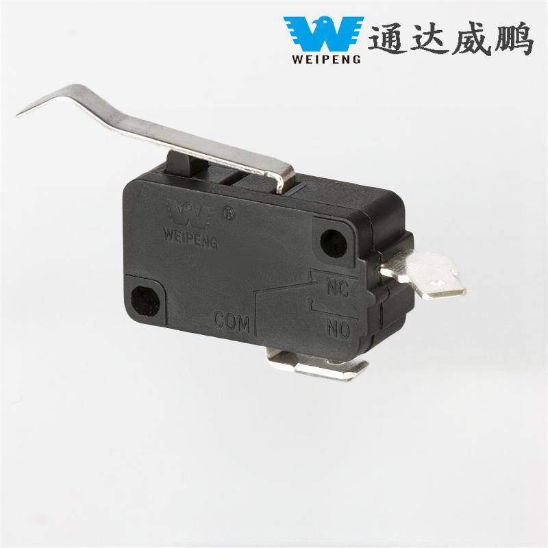 Сильнострумовий мікроперемикач із самоскиданням для побутової техніки