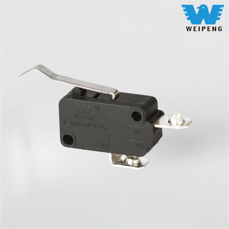 Сильнострумовий двополюсний мікроперемикач для побутової техніки